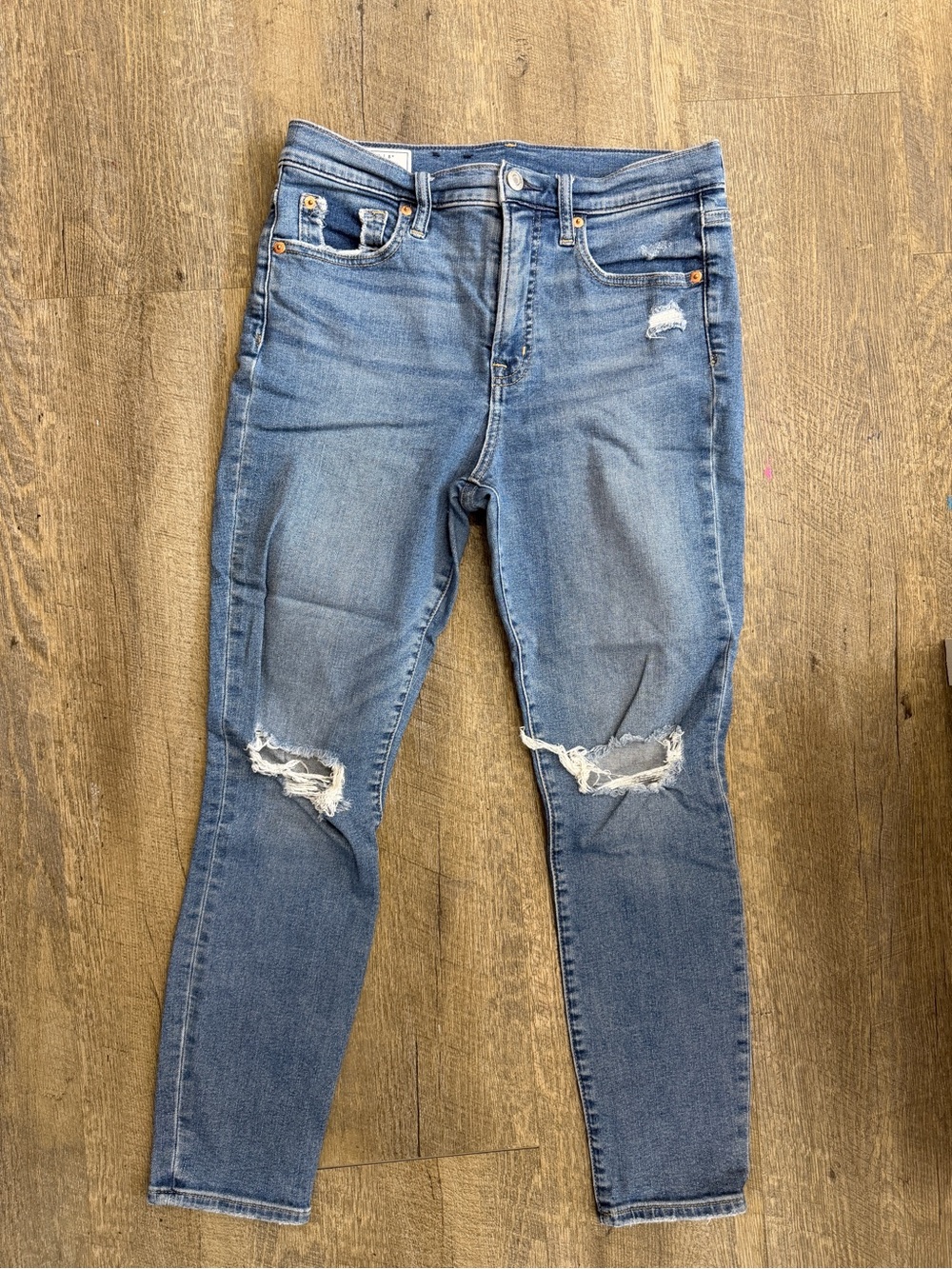 GAP Light Blue Distressed Skinny Jeans